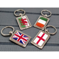 Irish Flag Key Ring