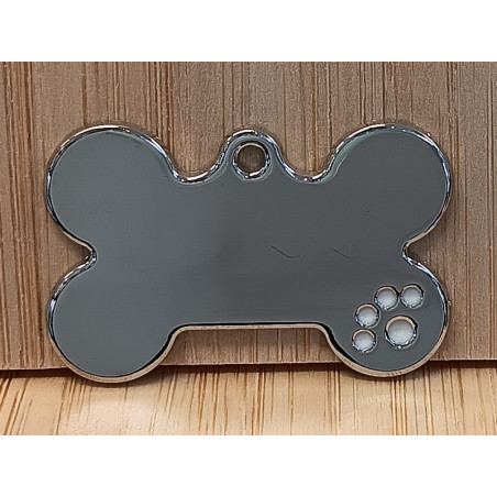Chrome Bone with Coloured Paw